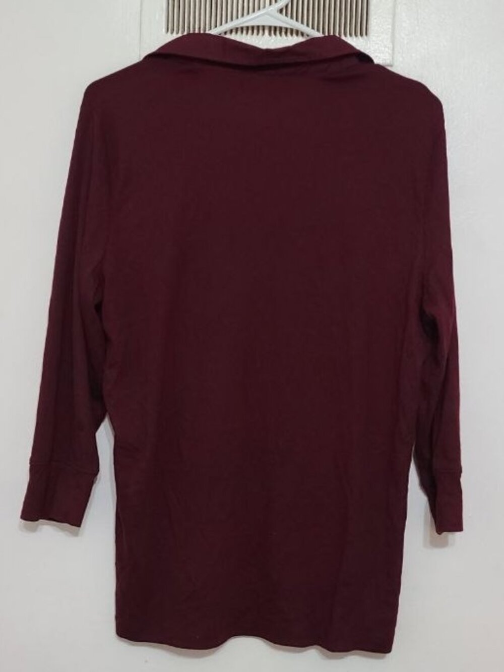 Long‑Sleeve Cotton Polo – 1X - Picture 3 of 3